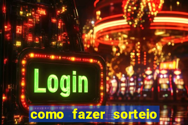 como fazer sorteio de cores online